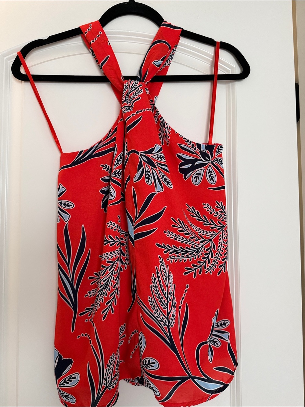 Banana Republic Red Floral Tie-Back Cami